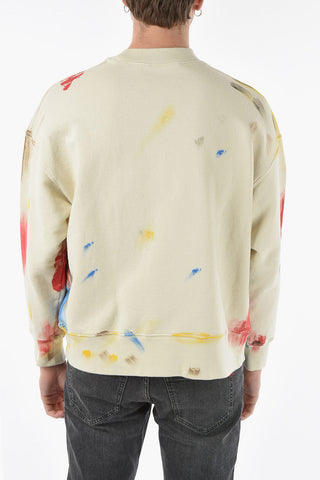 Handpainted Crewneck COLLEGE Sweatshirt