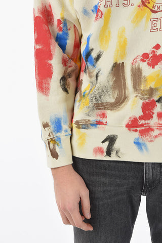 Handpainted Crewneck COLLEGE Sweatshirt