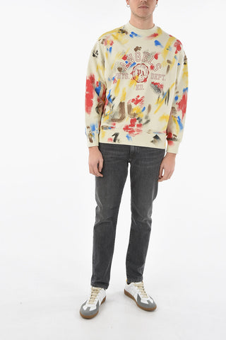 Handpainted Crewneck COLLEGE Sweatshirt
