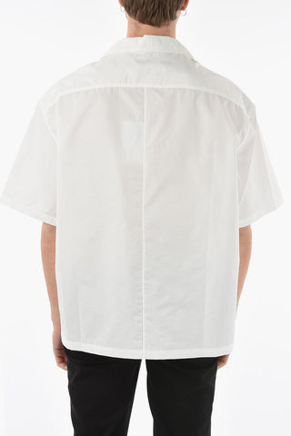 Nylon Hawaiian Shirt with Cargo Breast-pockets