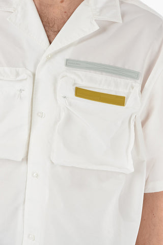 Nylon Hawaiian Shirt with Cargo Breast-pockets