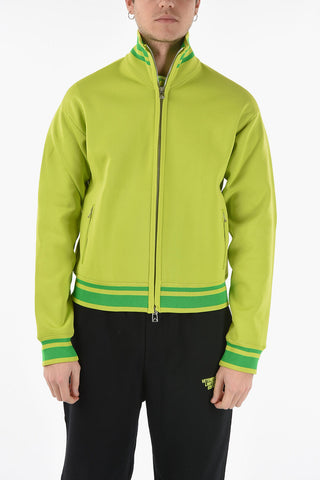 Mock Neck SPORTS Sweatshirt with Front Zip