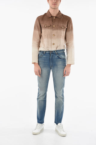 VINTAGE Frayed Hem FUTURE SHOCK Slim Fit Denims 17cm