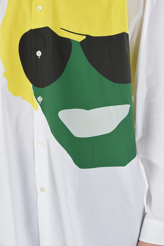 Cotton-poplin Shirt with KENZO HOMMAGE Print