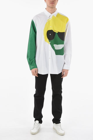 Cotton-poplin Shirt with KENZO HOMMAGE Print