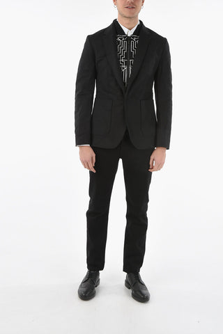 Double-layered BELTRAN Front Zipped Blazer