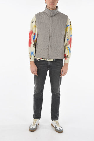 Buttoned Quilted Vest