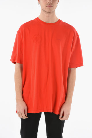 Cotton TONAL EMBRO Oversized T-Shirt