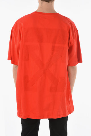 Cotton TONAL EMBRO Oversized T-Shirt