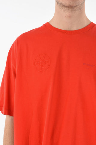 Cotton TONAL EMBRO Oversized T-Shirt