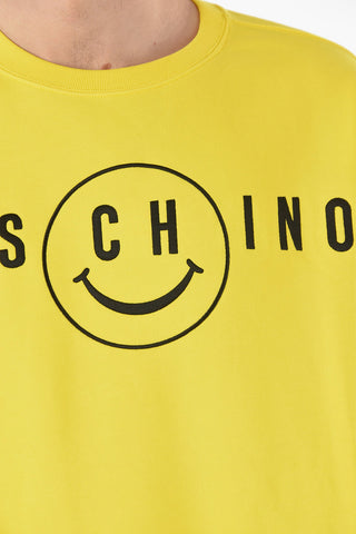COUTURE! Embroidered Logo SMILEY Crew Neck Sweatshirt
