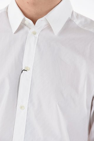 Cotton-jacquard MARTINI Shirt with All-over Logo