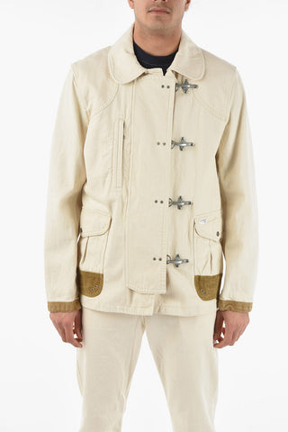ARCHIVE -021 Cotton Parka with Suede Details
