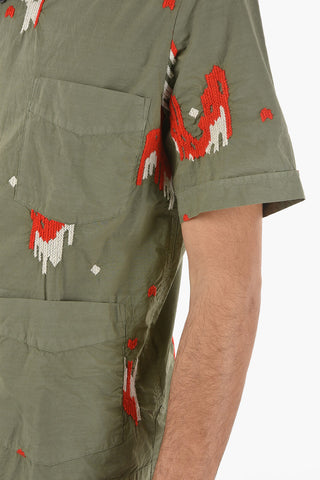 Embroidered Short Sleeved Shirt