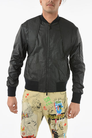 Giubbotto Biker AIRTON in Misto Lino Spalmato