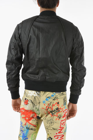 Giubbotto Biker AIRTON in Misto Lino Spalmato