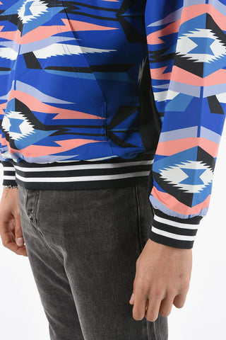 FUSION Felpa Girocollo con Parte Frontale in Nylon