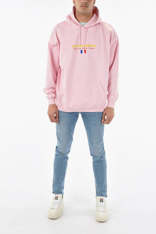 Felpa UNISEX in Cotone HAUTE COUTURE con Cappuccio e Maxitasca