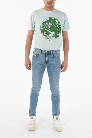 LIBRARY Lightwash STRUKT Slim Fit Jeans 15cm