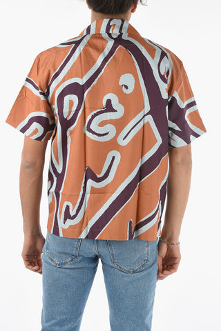 Silk Printed Short Sleeved Shirt