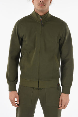 NORTH Mock Neck Cotton Blend Sweatshirt with Zip