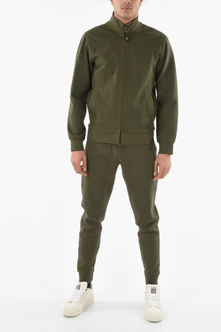 NORTH Mock Neck Cotton Blend Sweatshirt with Zip