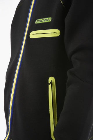 Heat-Sealed Pockets Neoprene Zipped Sweatshirt