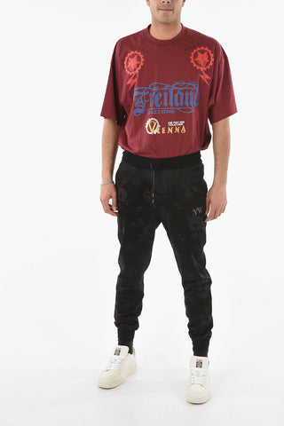 Organic Cotton Blend DRUNKEN Jacquard Sweatpants