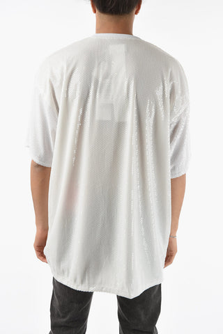 T-shirt VEGETABLE Stampata Con Paillettes