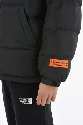 Front Zipped LABEL Padded Jacket