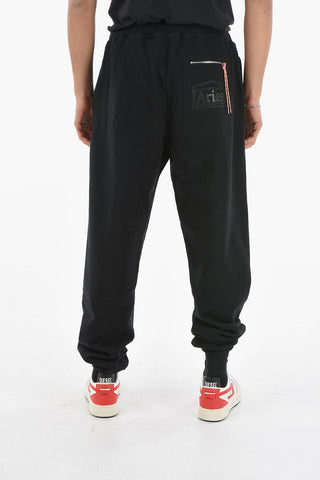 Joggers TEMPLE in Cotone Garzato con Tasca a Zip