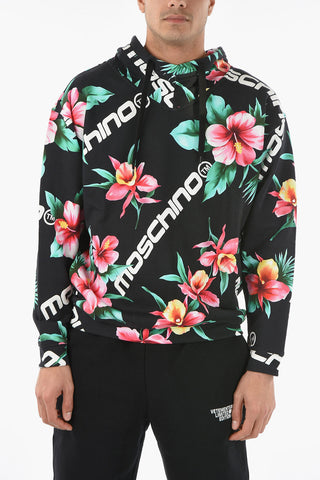 COUTURE! Floral Patterned Cotton Hoodie