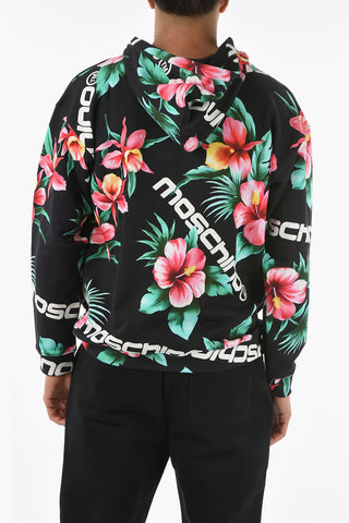 COUTURE! Floral Patterned Cotton Hoodie