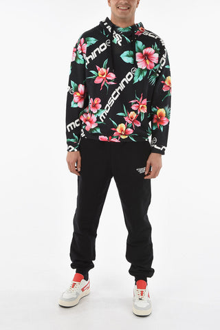 COUTURE! Floral Patterned Cotton Hoodie