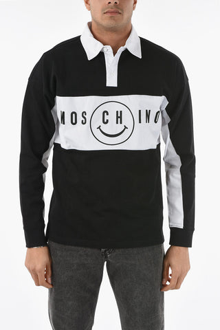 COUTURE! Polo Bicolore SLIMEY a Manica Lunga