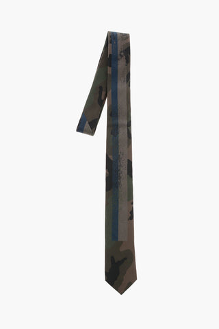 Silk Tie in Camouflage Pattern
