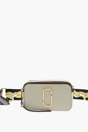 Leather Crossbody Bag SNAPSHOTS With Embroidered Shoulder Strap
