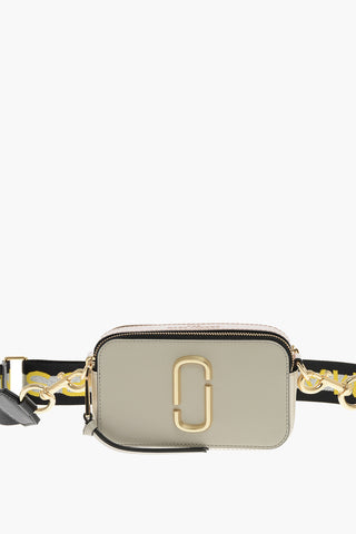 Leather Crossbody Bag SNAPSHOTS With Embroidered Shoulder Strap
