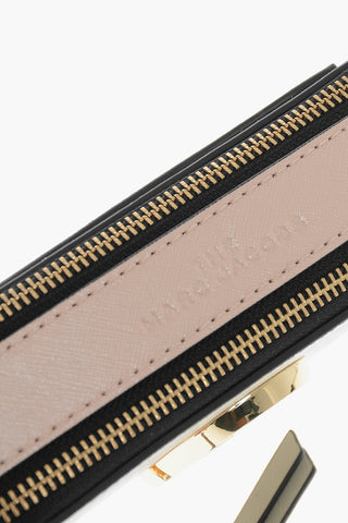 Leather Crossbody Bag SNAPSHOTS With Embroidered Shoulder Strap