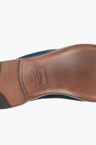 Mocassini Penny L'ASOLA in Suede con Suola in Cuoio