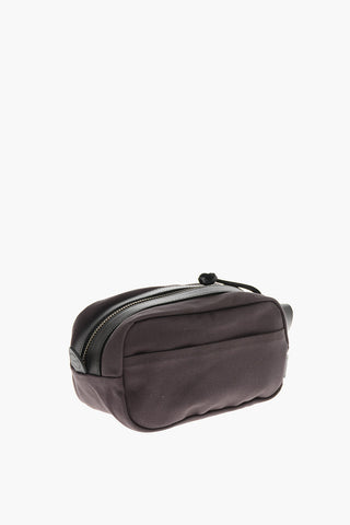 Canvas Travel Bag With Leather Details
