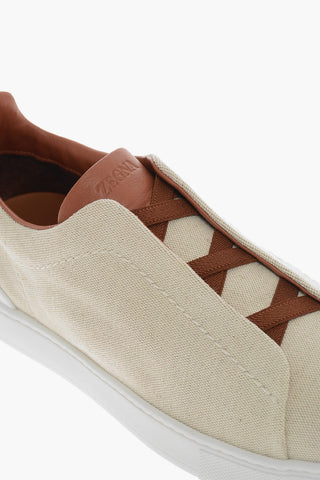 Sneakers in Canvas TRIPLE STITCH con Lacci Elastici