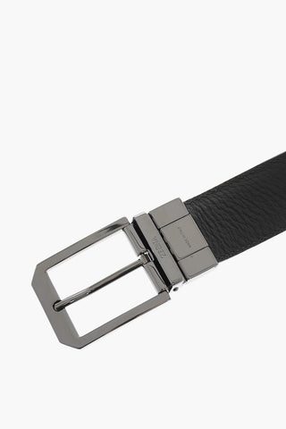 Reversible Leather and Hammered Leather Belt