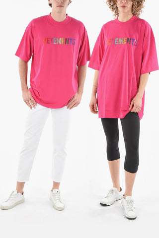 LIMITED EDITION Crystal Logo UNISEX Crew Neck Cotton T-Shirt