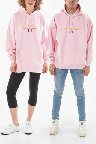 Felpa UNISEX in Cotone HAUTE COUTURE con Cappuccio e Maxitasca