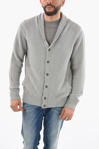 Soft Heavy Cotton Maxi Cardigan with Buttons