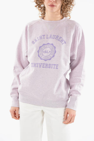 Fleeced Cotton Oversized Sweatshirt
