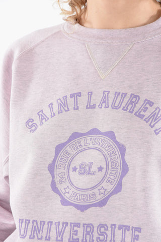 Fleeced Cotton Oversized Sweatshirt