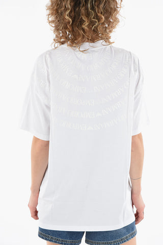 EMPORIO Crew-neck T-shirt with All-over Logo