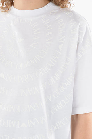 EMPORIO Crew-neck T-shirt with All-over Logo